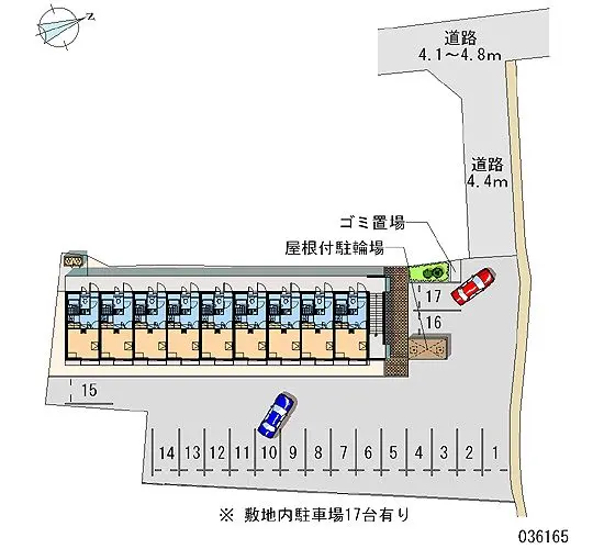 ★手数料０円★広島市安佐北区深川　月極駐車場（LP）